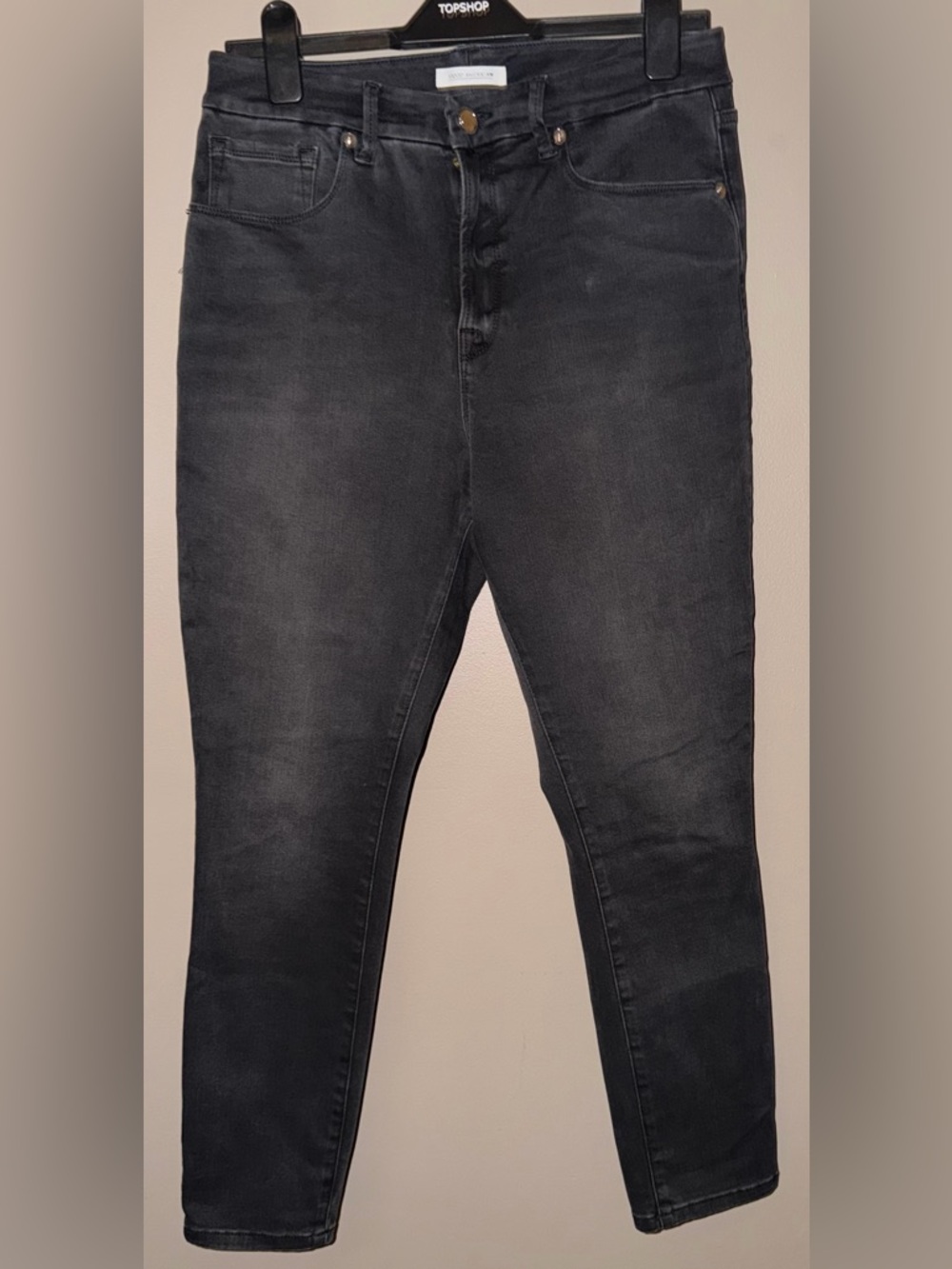 Good American Good Legs Crop Jeans Size 14/32 Dark Wash High Rise Stretch